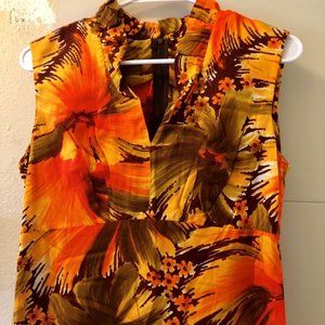 Vintage 60s Harriet's of Hawaii Maxi Dress